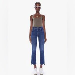 MOTHER Stunner Two Step Fray Skinny Jeans in Love For Sail